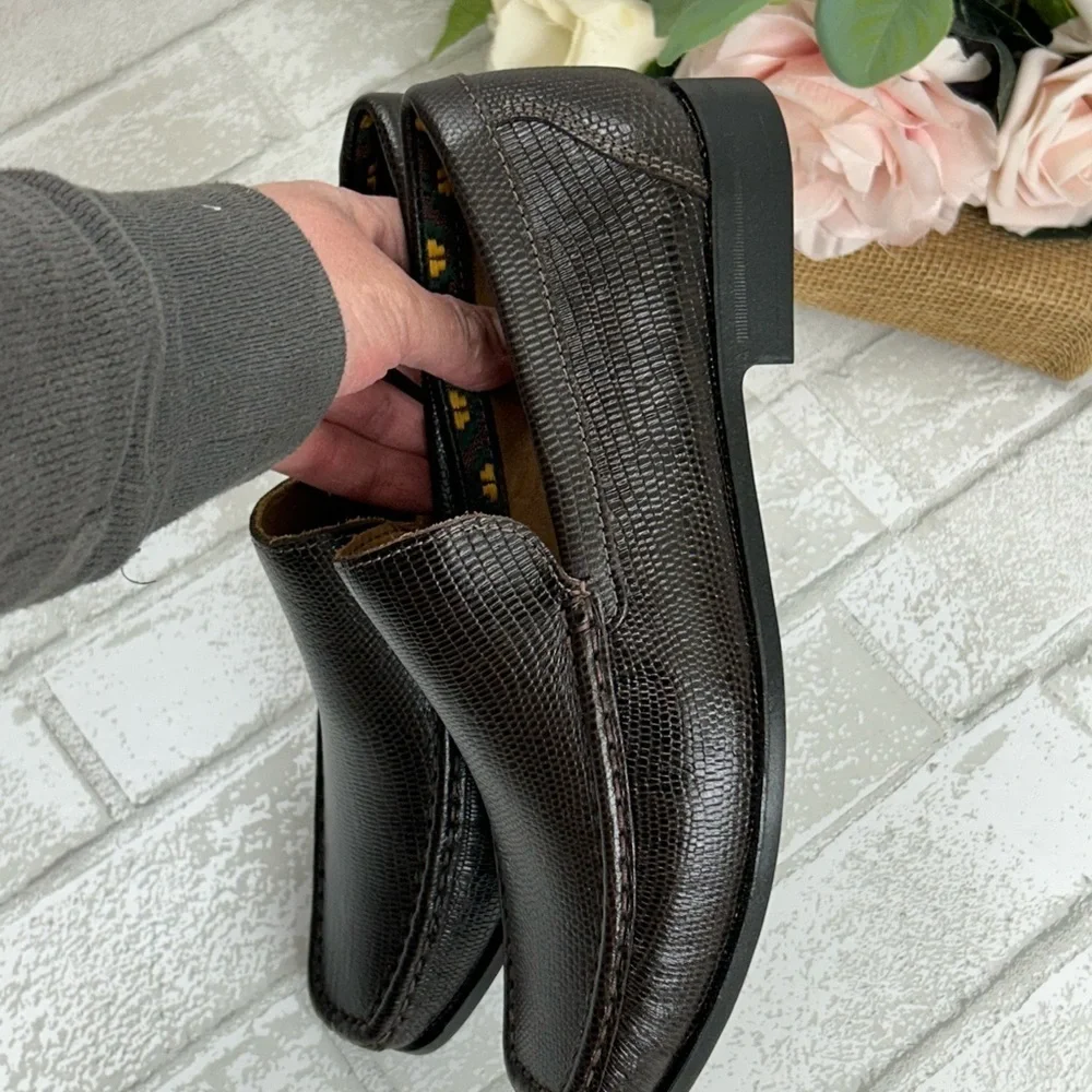 Donald J. Pliner Dark Brown Men's Slip-On Loafers